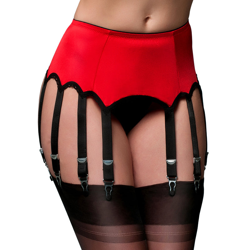 
                      
                        Nylon Dreams 12 Strap Satin Finish Suspender Belt
                      
                    