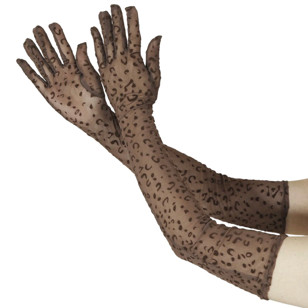 
                      
                        Extra Long Sheer Leopard Print Gloves
                      
                    