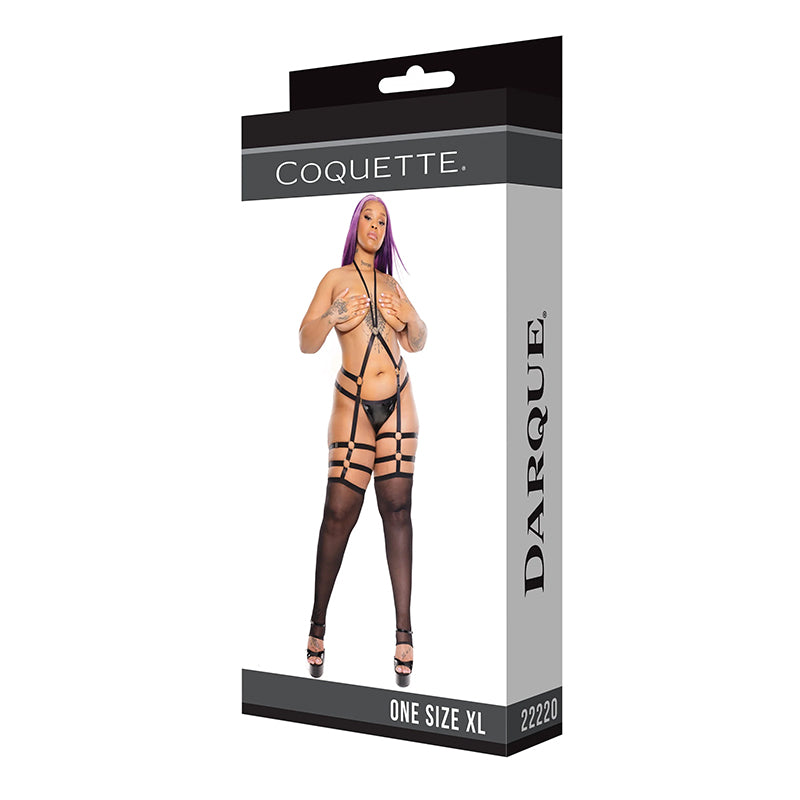 
                      
                        Coquette Plus Size Halter Harness Stirrup Bodystocking
                      
                    