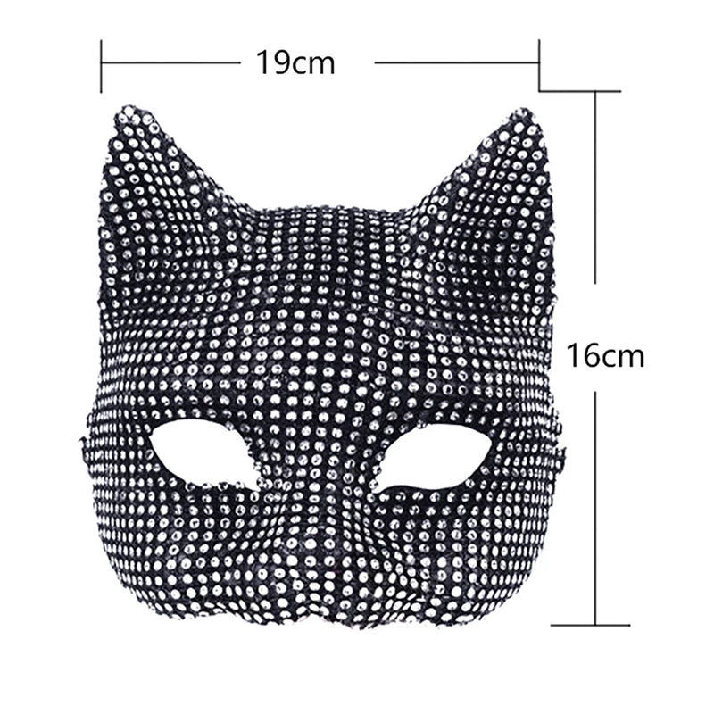 
                      
                        DISCO Cat 3D Rigid Rhinestone Mask
                      
                    