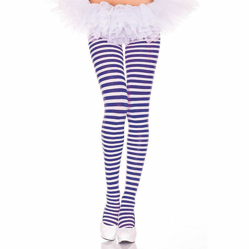 Music Legs Opaque Striped Ringer Tights