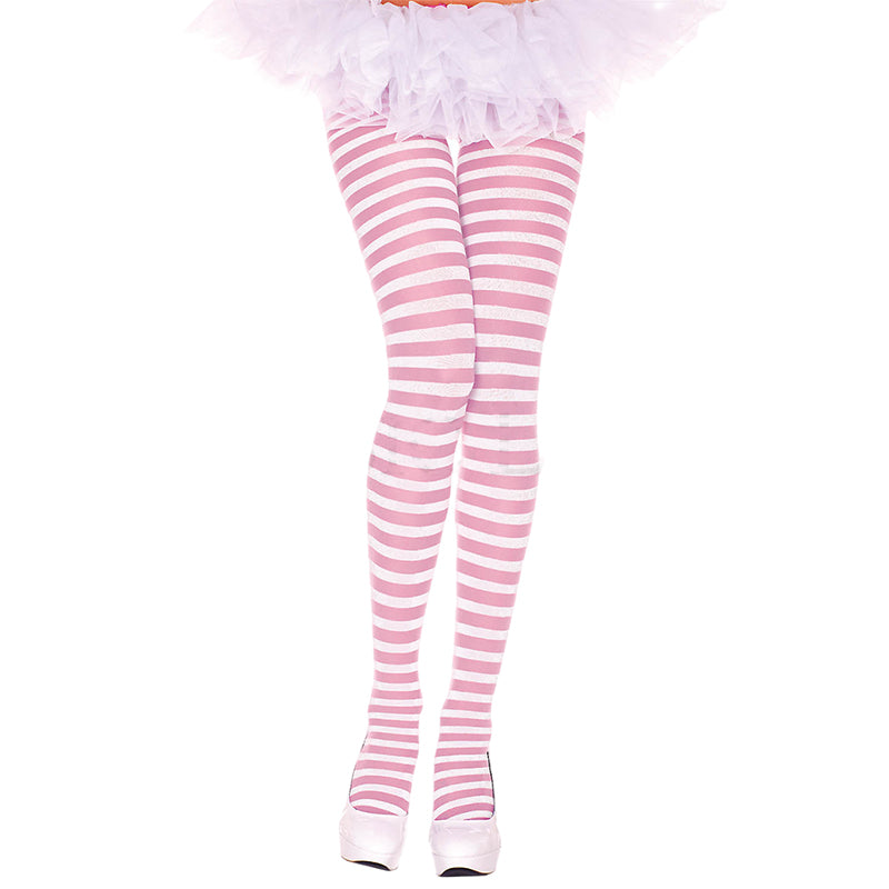 Music Legs Opaque Striped Ringer Tights