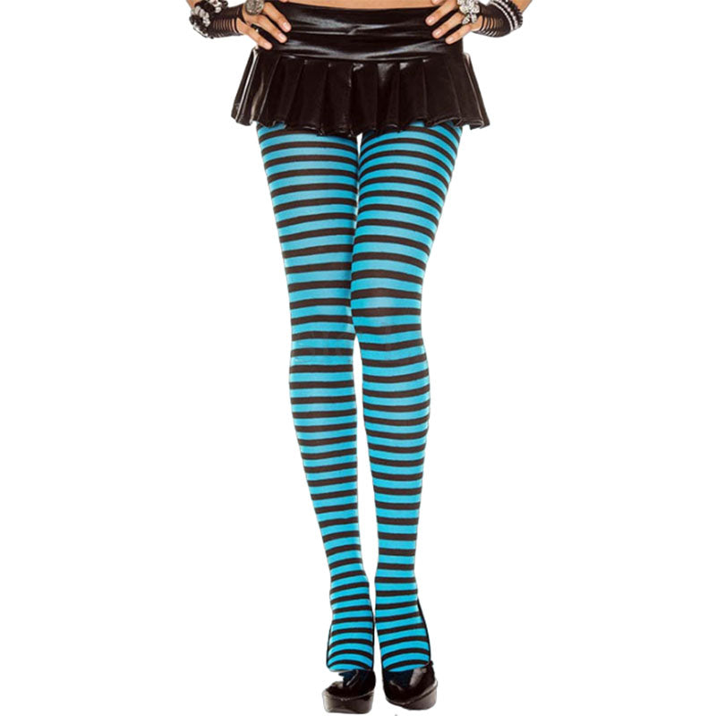 
                      
                        Music Legs Opaque Striped Ringer Tights
                      
                    