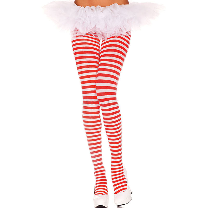 
                      
                        Music Legs Opaque Striped Ringer Tights
                      
                    