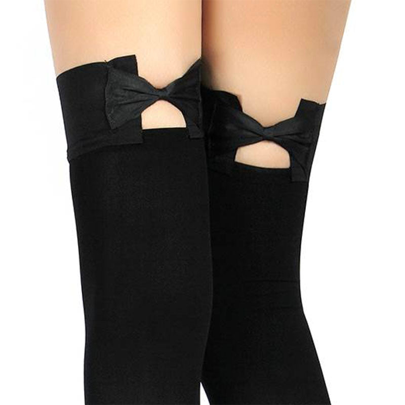 
                      
                        KNOT 60 Denier Opaque Stockings With Back Bow
                      
                    