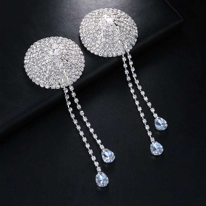 
                      
                        DRIP Round Diamante Nipple Covers With Dangling Tassel
                      
                    