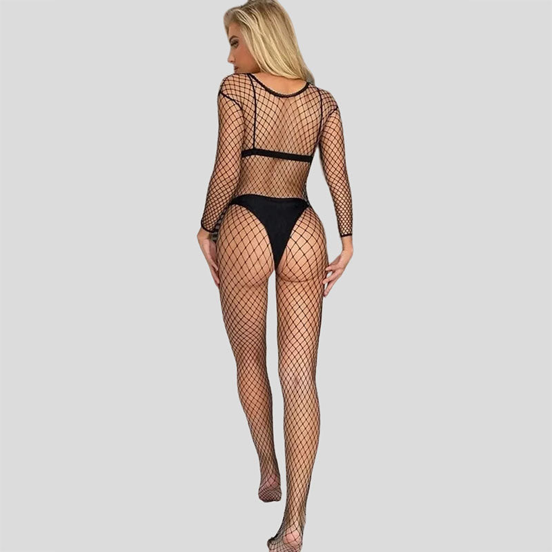 
                      
                        CATCH Crotchless Diamond Net Long Sleeve Bodystocking
                      
                    