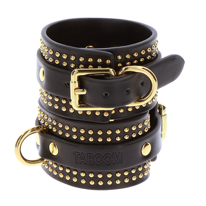 TABOOM Vogue Gold Studded Ankle Cuffs