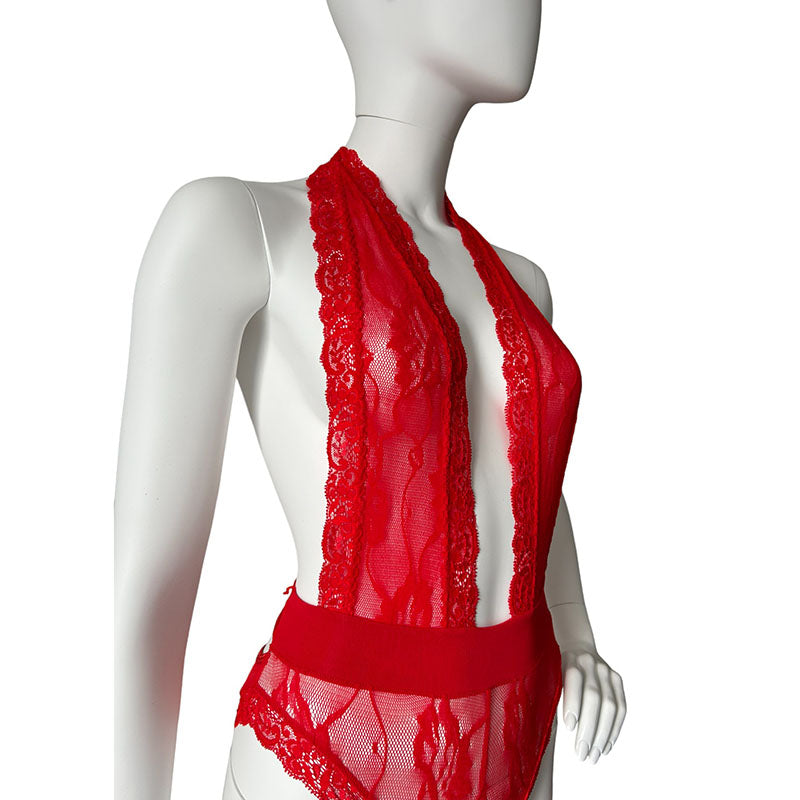 
                      
                        Fever Halter Body With Plunging Neckline
                      
                    