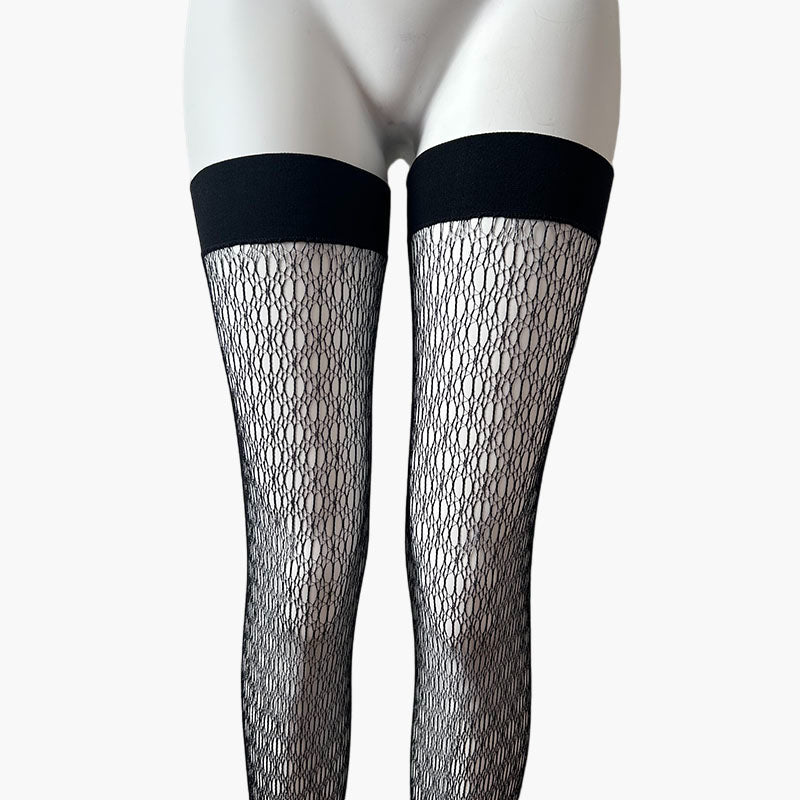 
                      
                        Baci Lingerie Patterned Fishnet Thigh High Stockings
                      
                    