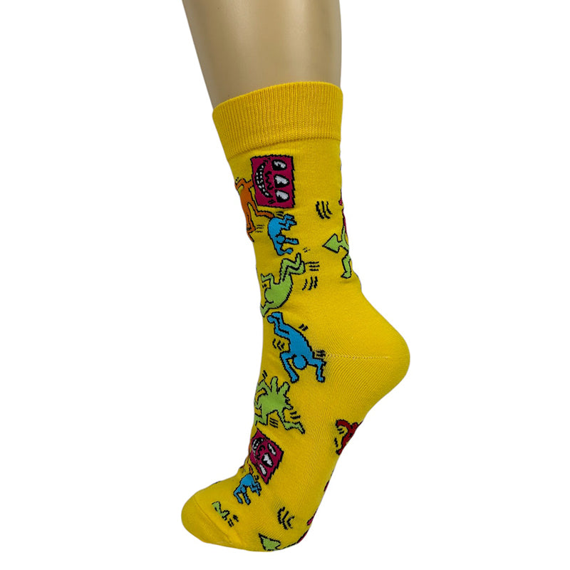 Cotton Blend Funny Figures Ankle Socks