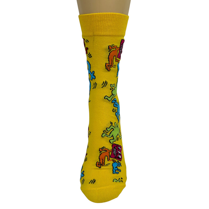 Cotton Blend Funny Figures Ankle Socks