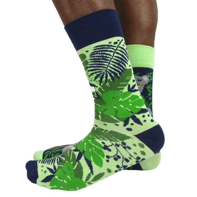 Spox Sox Cotton Blend Mismatch Socks With Koala Print