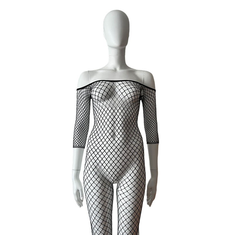 
                      
                        CATCH Crotchless Diamond Net Long Sleeve Bodystocking
                      
                    