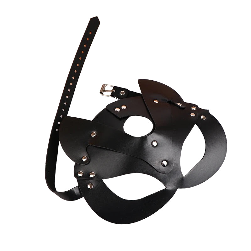 
                      
                        Naughty Kitty Vegan Leather Stud Cat Mask
                      
                    