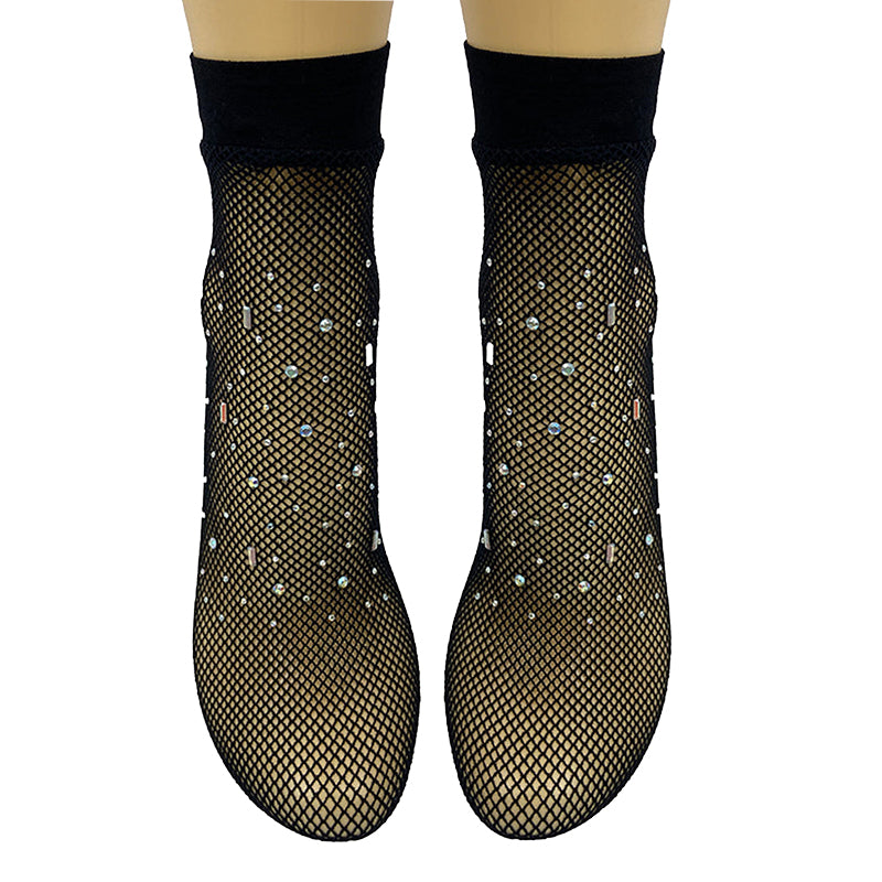 Magnetis Diamante Fishnet Ankle Socks