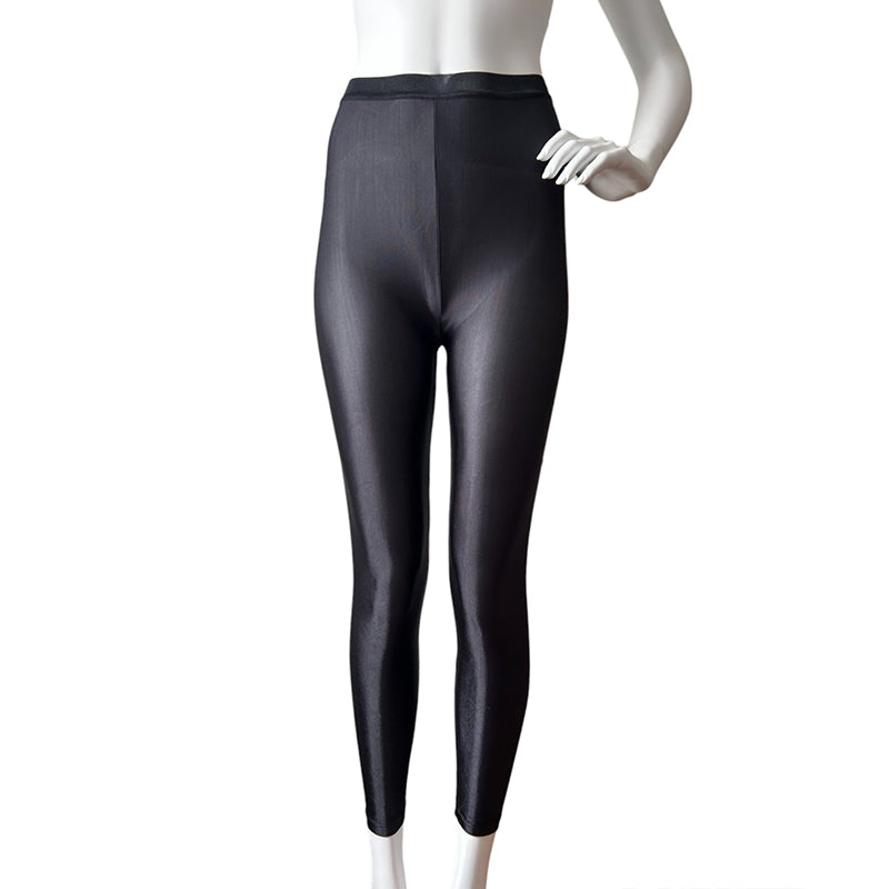 Sioree Shiny Disco Style Wet Look Leggings