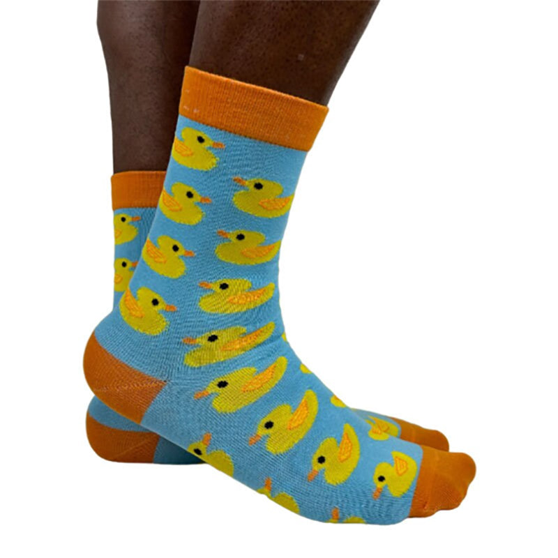 Unisex Cotton Blend Rubber Duckie Ankle Socks