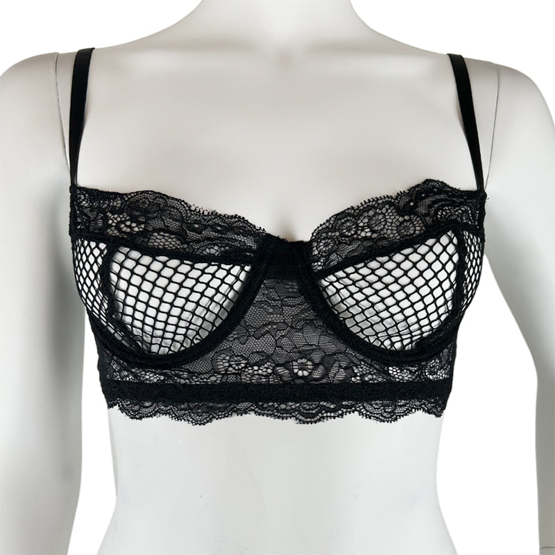 
                      
                        Forplay 2 Piece Fishnet Bra & Panty Set
                      
                    