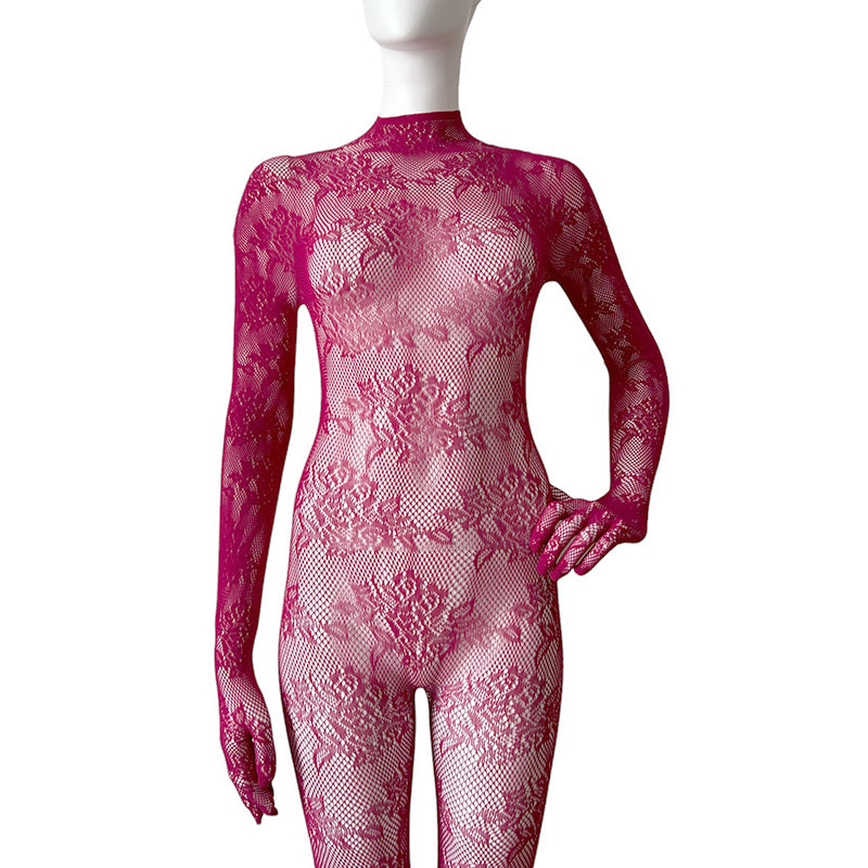 
                      
                        CHLOE Gloved Footless Lace Bodystocking
                      
                    