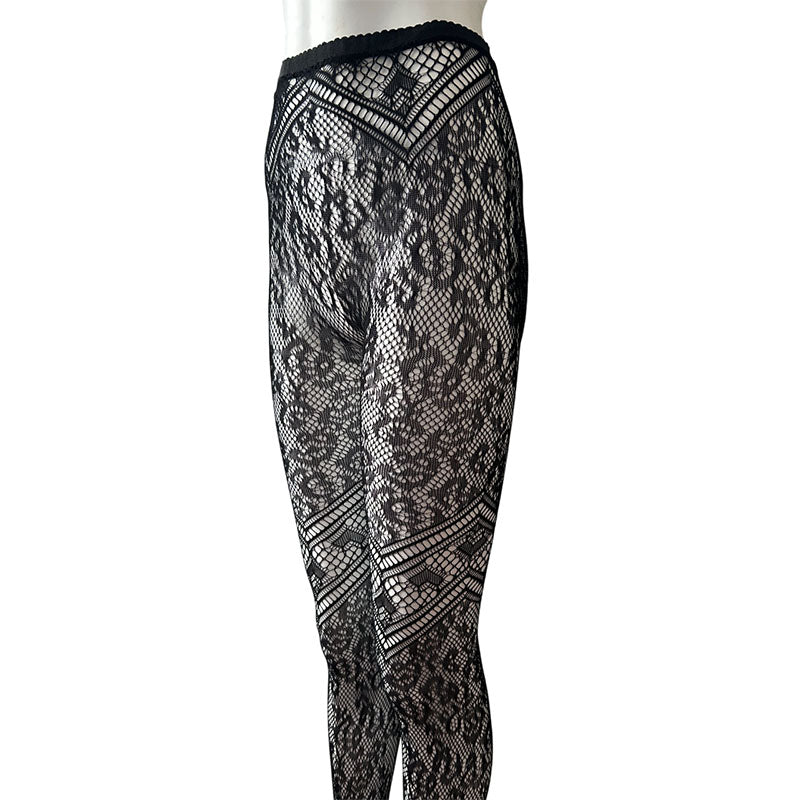 
                      
                        LeggsofLondon Leopard Print Fishnet Tights
                      
                    