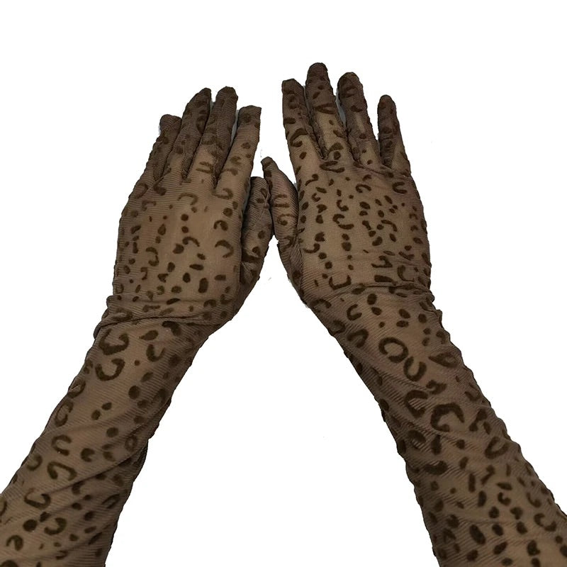 
                      
                        Extra Long Sheer Leopard Print Gloves
                      
                    