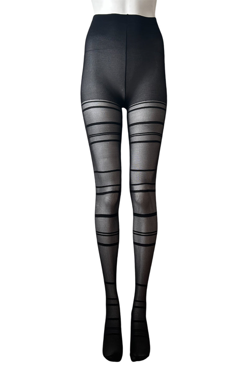 Pretty Legs Sheer Front Seam & Straps Tights