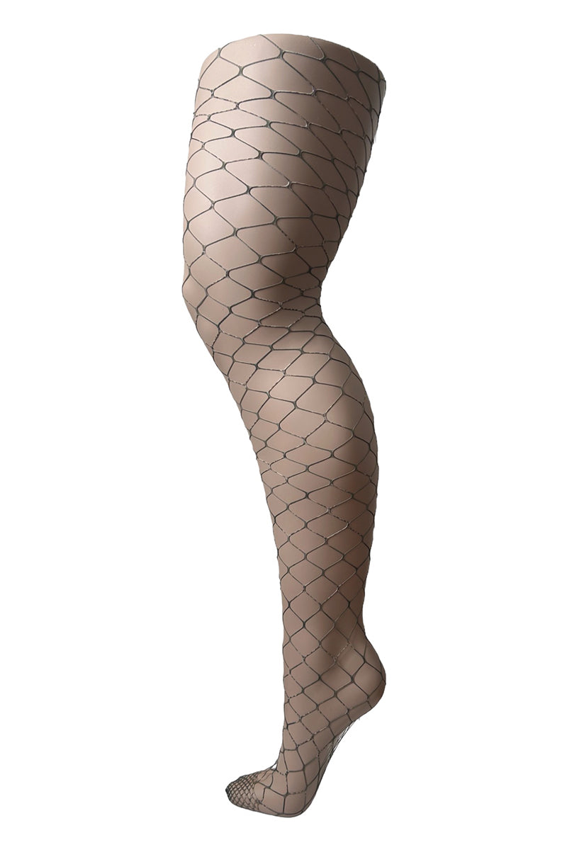 Pamela Mann Plus Size Extra Large Net Camouflage Print Tights