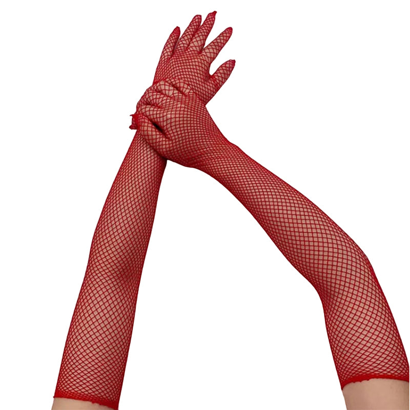 
                      
                        Extra Long Full Fingered Fishnet Gloves
                      
                    