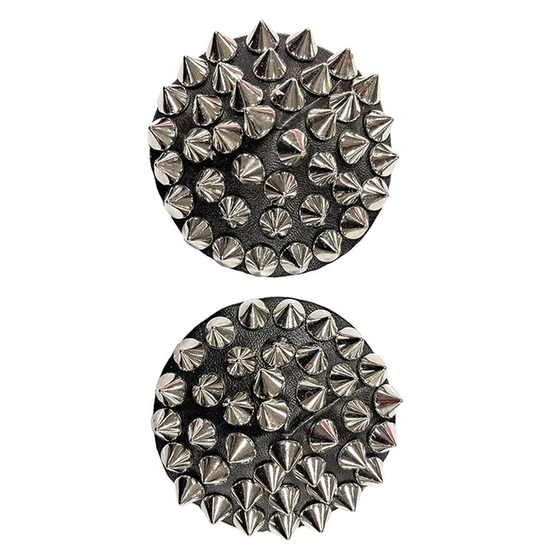 
                      
                        Coquette Faux Leather Round Spiked Nipple Pasties
                      
                    