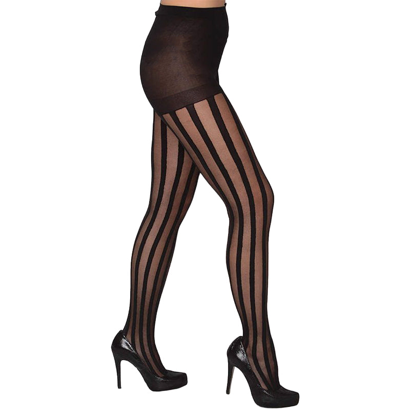 Sheer stripe tights