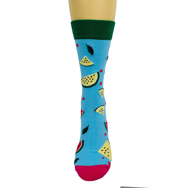 Cotton Blend Watermelon Slices Ankle Socks