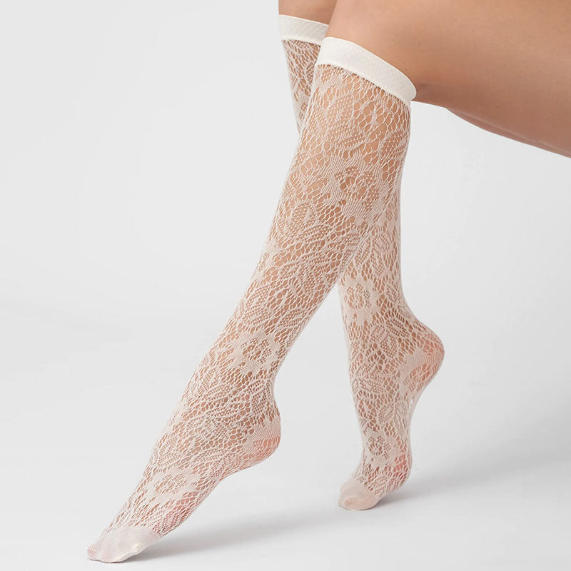 Veneziana Cosenza Lace Knee High Socks