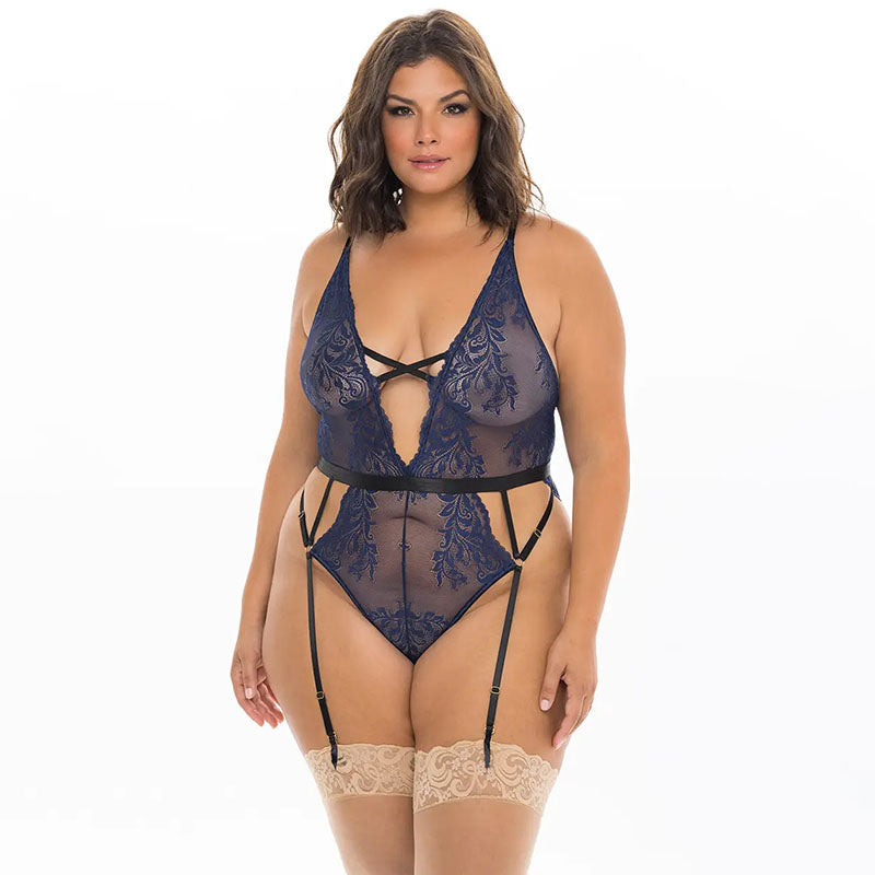 OH LÀ LÀ CHÉRI Curve Zelie Soft Lace Teddy