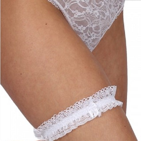 Classified Thin Lace Garter With Bow - Leggsbeautiful