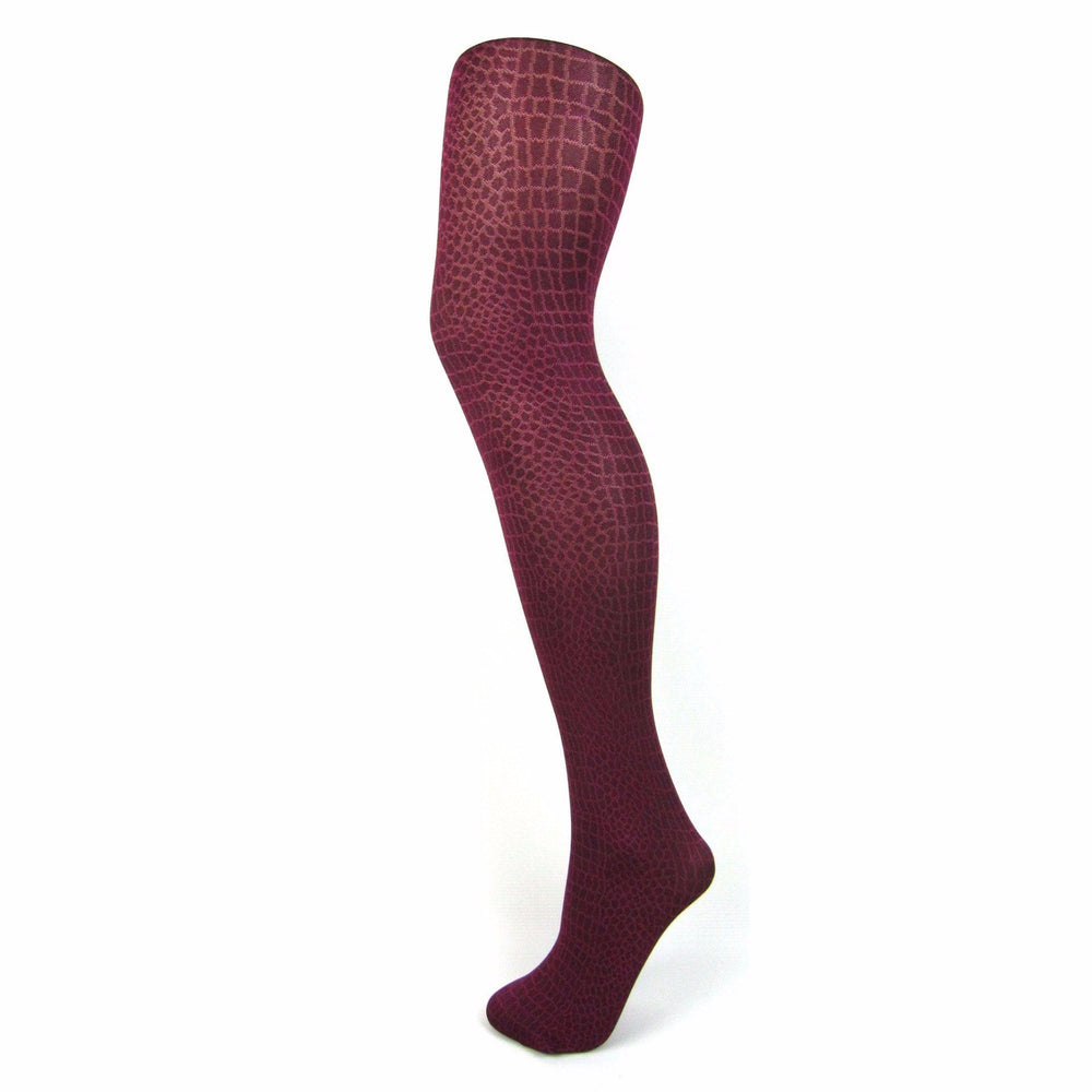 Jonathan Aston Thick Croc Knit Opaque Tights - Leggsbeautiful