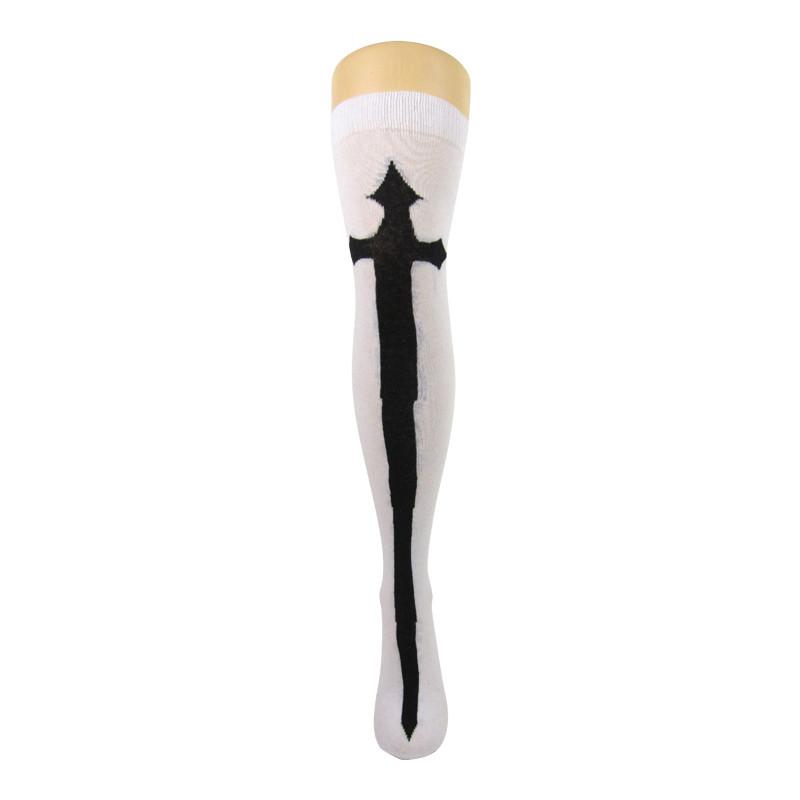 
                      
                        Cotton Blend Gothic Cross Over The Knee Boot Socks - Leggsbeautiful
                      
                    