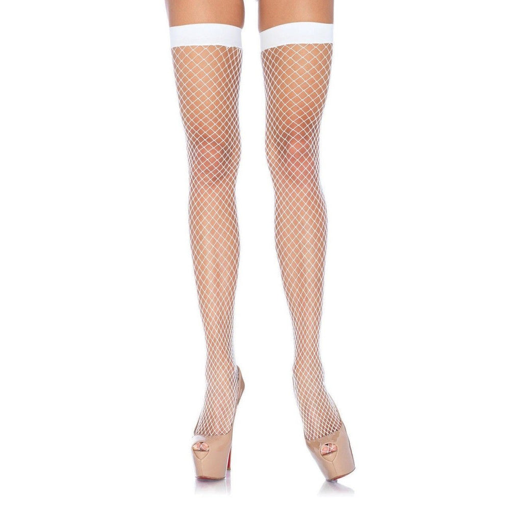 
                      
                        Legs Avenue Plain Top Industrial Net Thigh Highs - Leggsbeautiful
                      
                    