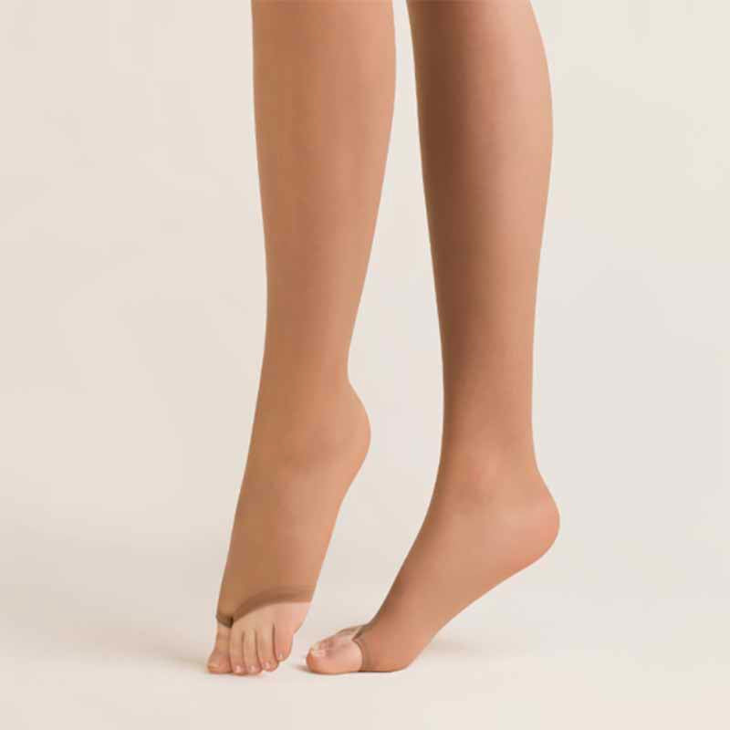 Gabriella Velia 10 Denier Sheer Open Toe Tights