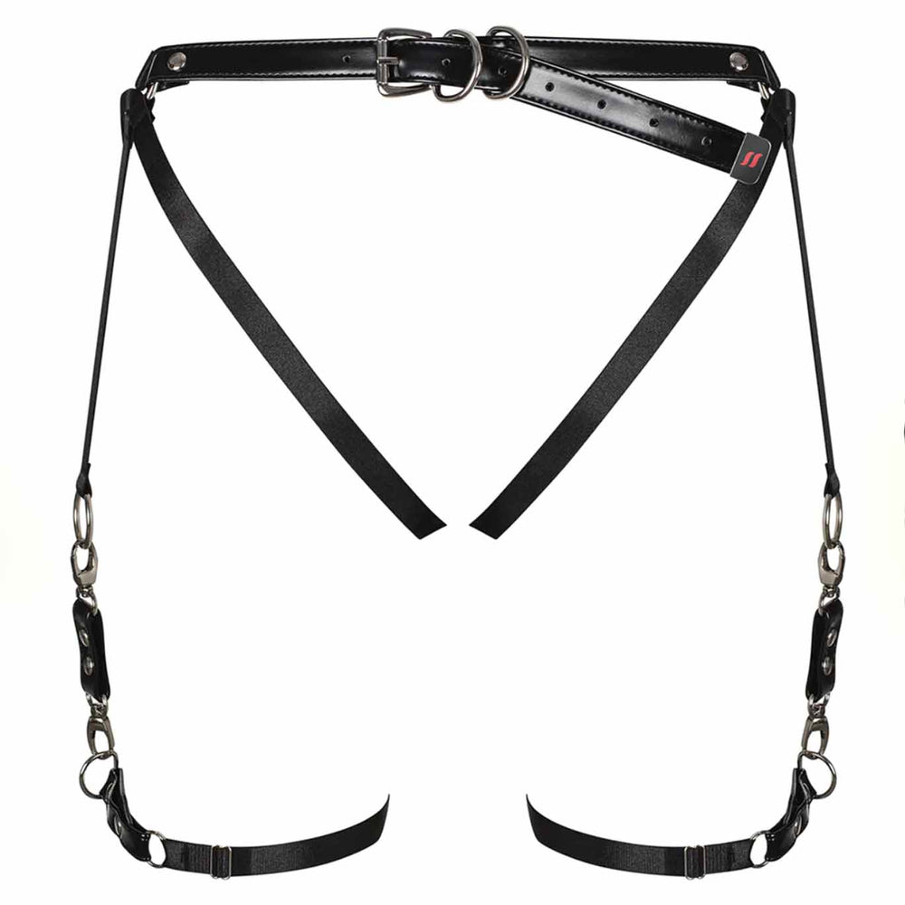 
                      
                        Obsessive Plus Size PU Crotchless Harness Brief
                      
                    