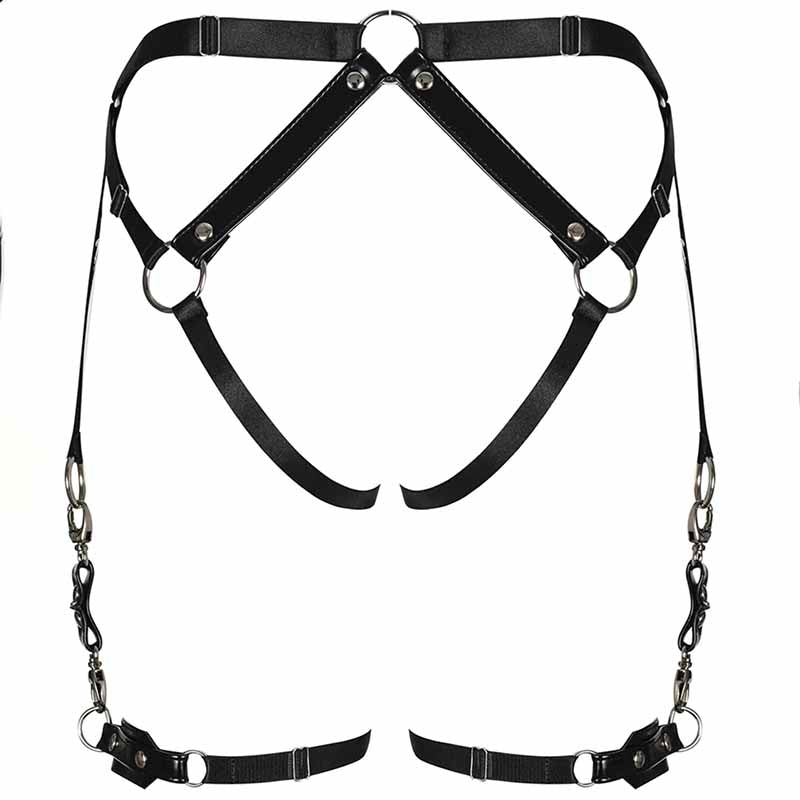 
                      
                        Obsessive Plus Size PU Crotchless Harness Brief
                      
                    