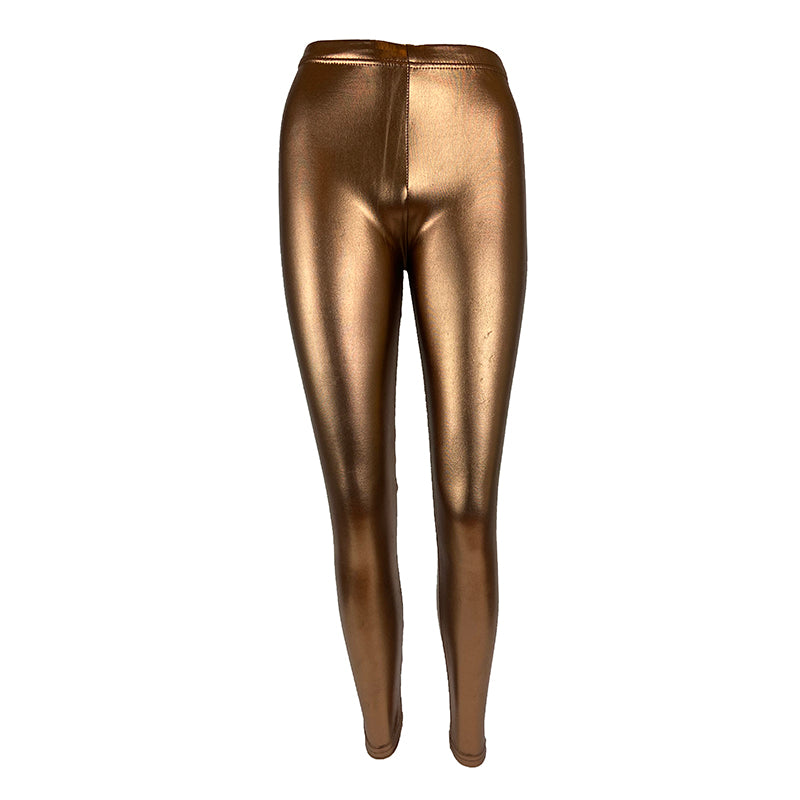 Mettalic Foil Liquid Leggings