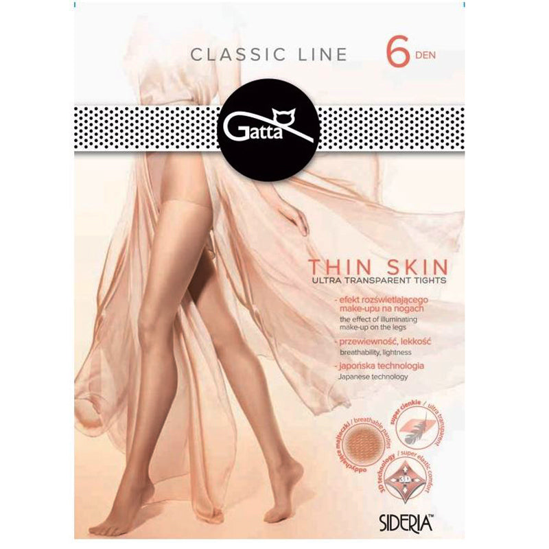 Gatta Thin Skin Ultra Sheer 6 Denier Tights