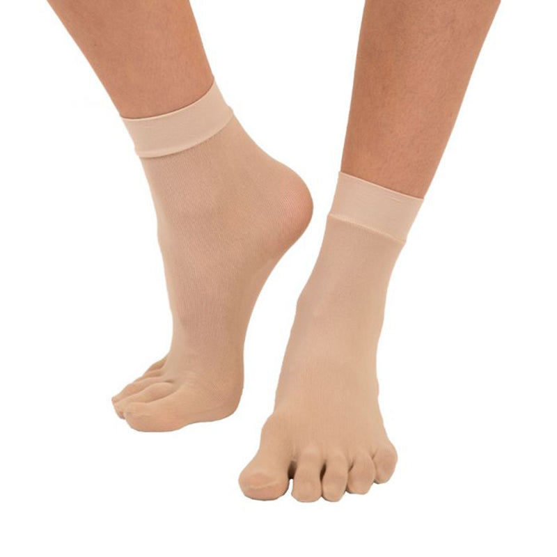 TOETOE Five Toe Nylon Ankle Socks