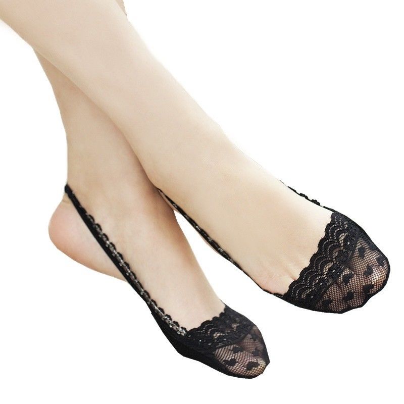 Low Cut Sling Back Toe Cover Footsies - Leggsbeautiful