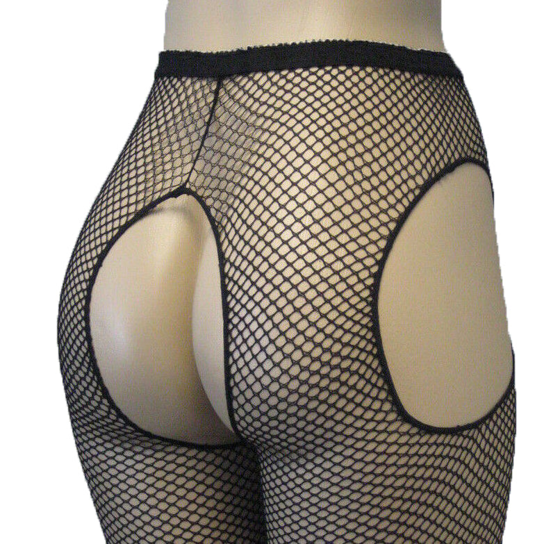 Leg Avenue Fishnet Suspender Tights [One Size, Plus Size]