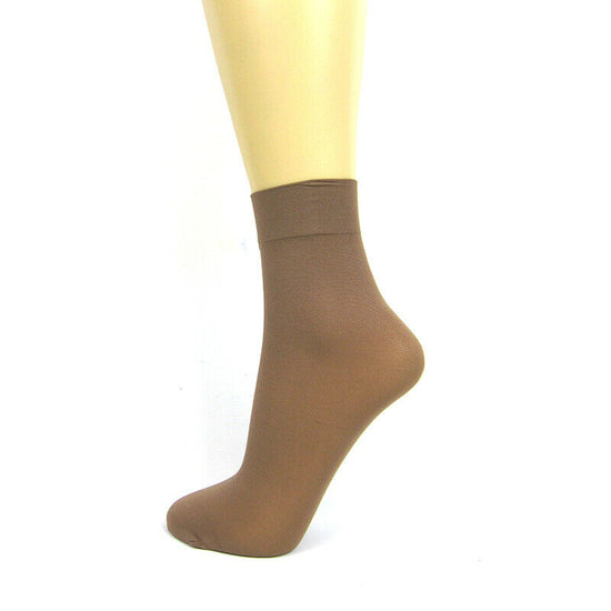 Silky Soft Opaque 40 Denier Ankle Highs 3 Pair Pack