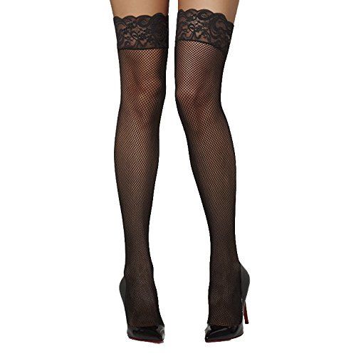 Everyday Lace Top Fishnet Stockings - Leggsbeautiful