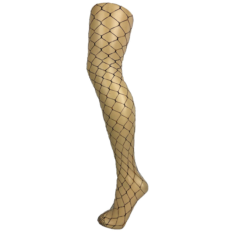 Pamela Mann Extra Large Net Leopard Print Fishnet Tights